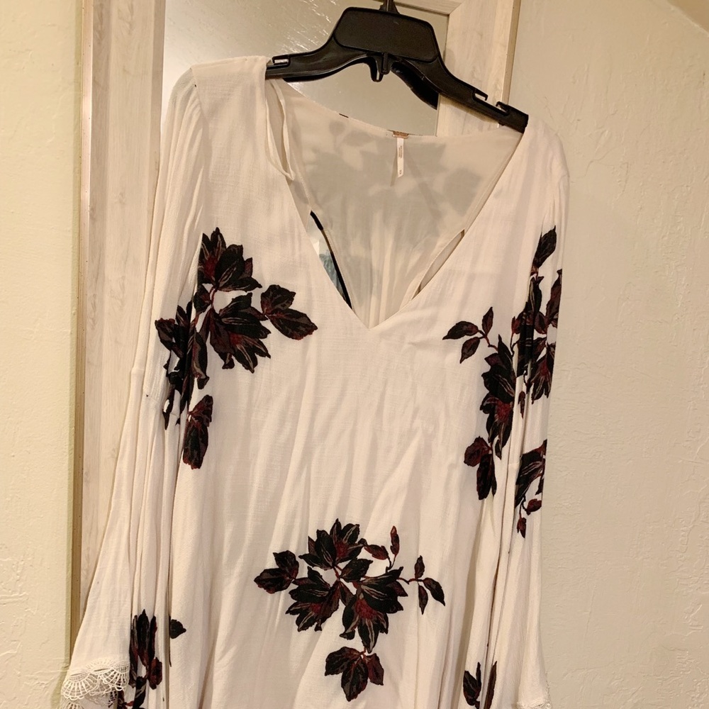 Free people white floral dress festival